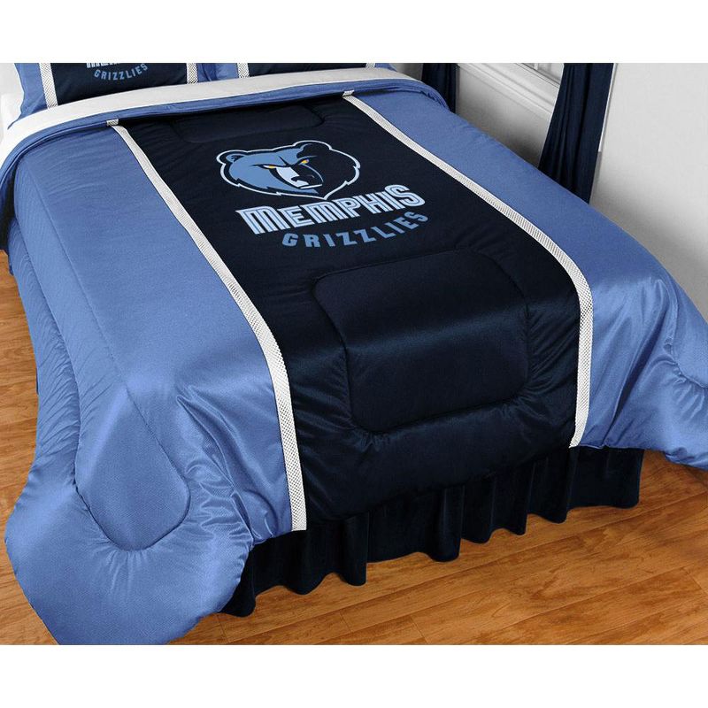 NBA Twin Bed Comforter Basketball Team Logo Bedding - Memphis Grizzlies..
