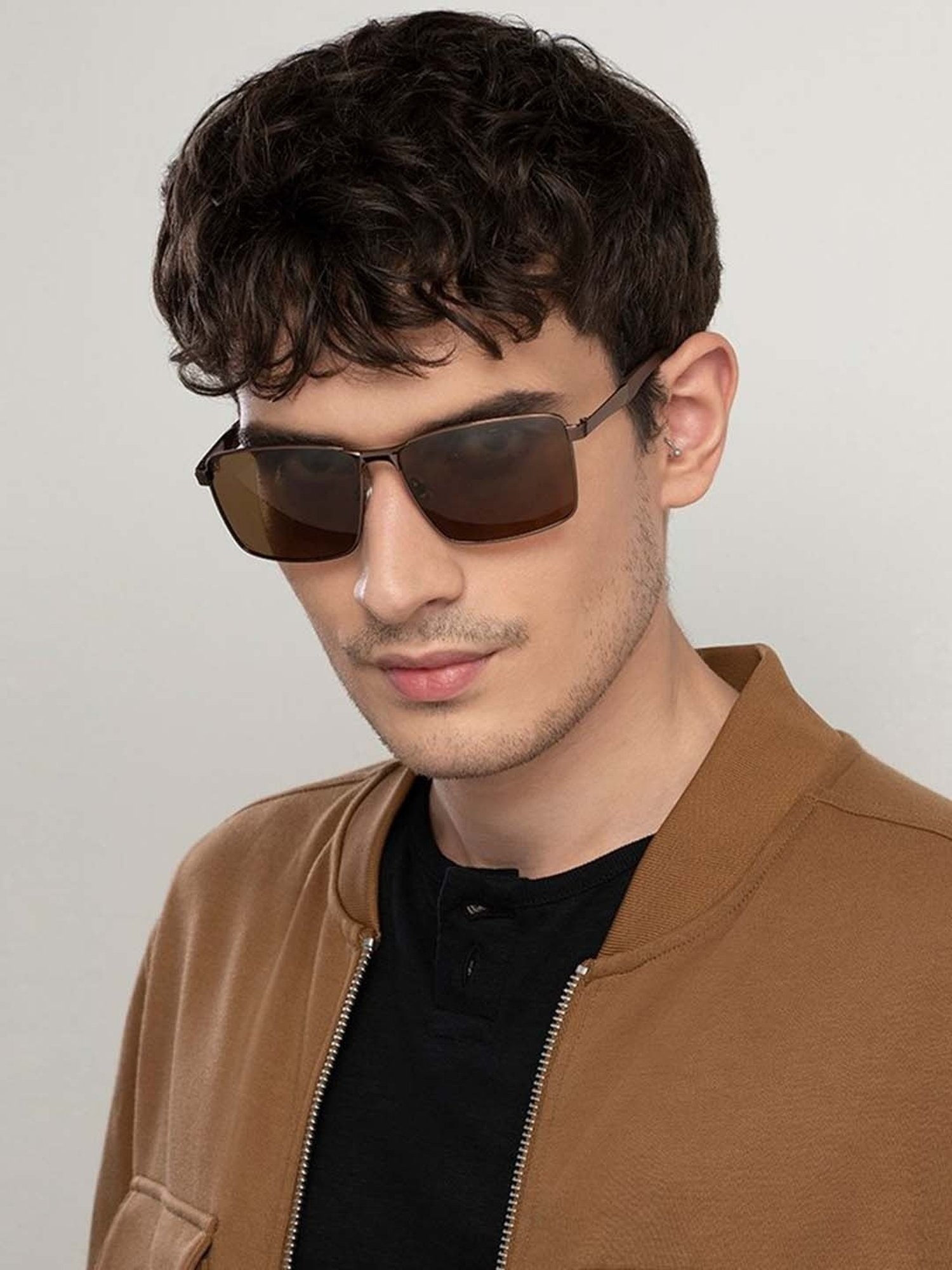 Vincent Chase by Lenskart VC S13969 Brown Square Sunglasses