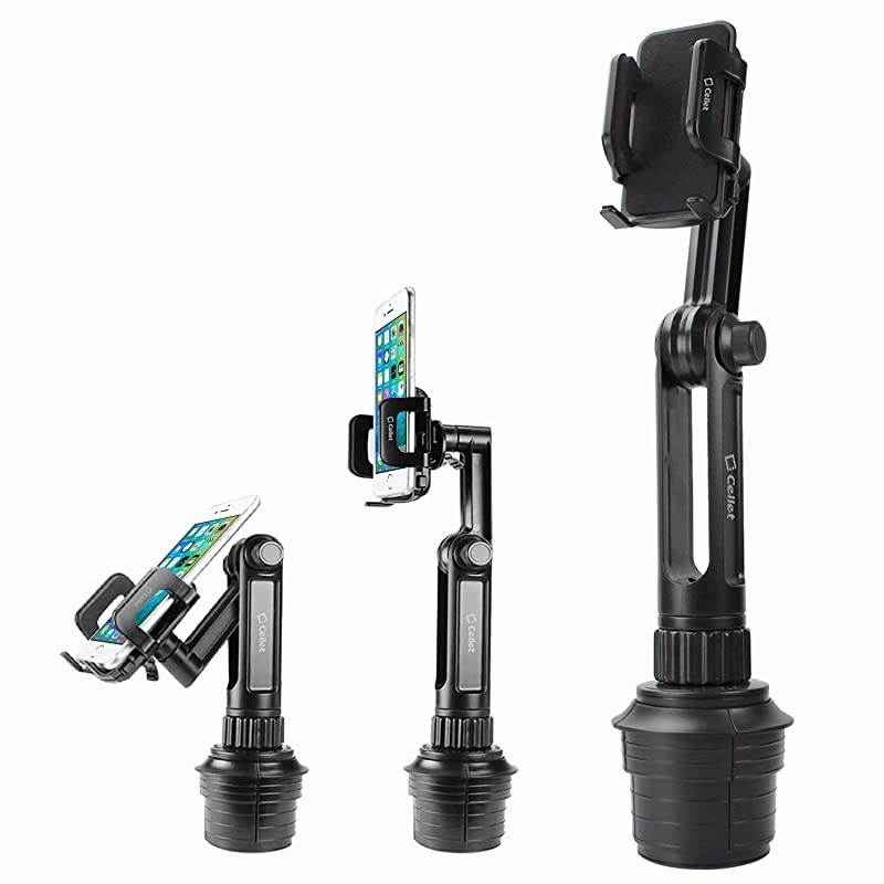 Universal Car Cup Holder Mount for Apple iPhone 11 Pro Max Xr Xs Max X 8 8 Plus 7 7+, Samsung Note 10+ 9 8 Galaxy S10 S10+ S9 PLUS S8, LG G7/G6/V30/Q7+/Stylo 4/V35, Moto G6/X4 Extra Long Neck