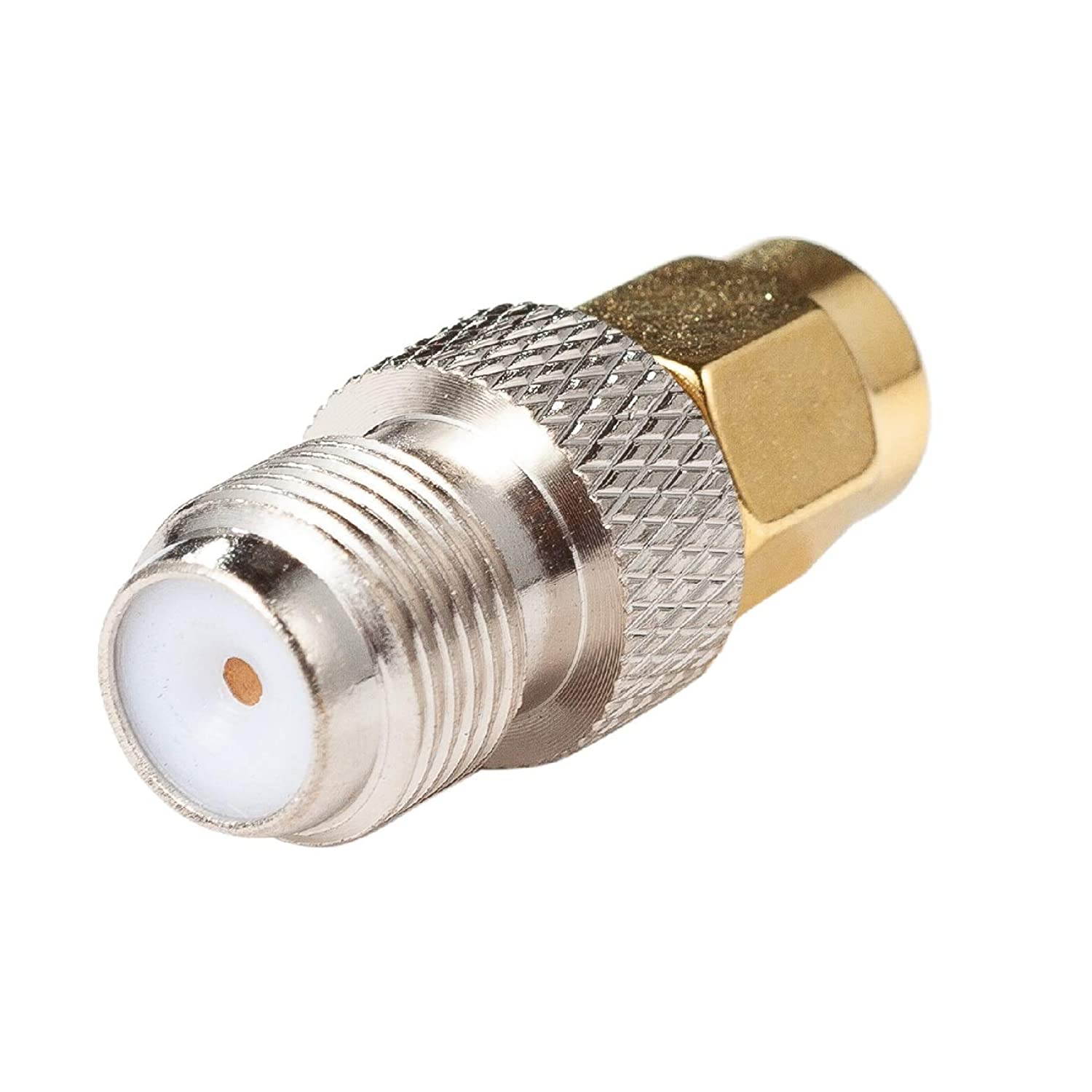 SMA Male to Coax Female, 4-Pack, Ancable SMA Male to F Female RF Coaxial Coax Adapter for RTL-SDR, Antenna, Cell Phone Booster