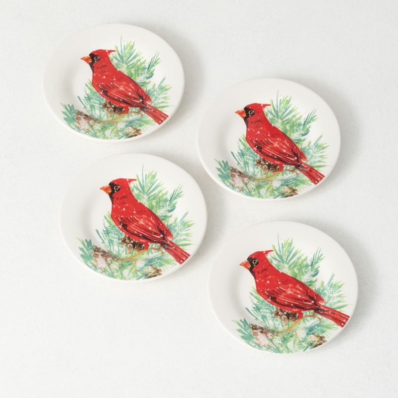 Blue Rose Polish Pottery Garland of Blue Dessert Plate