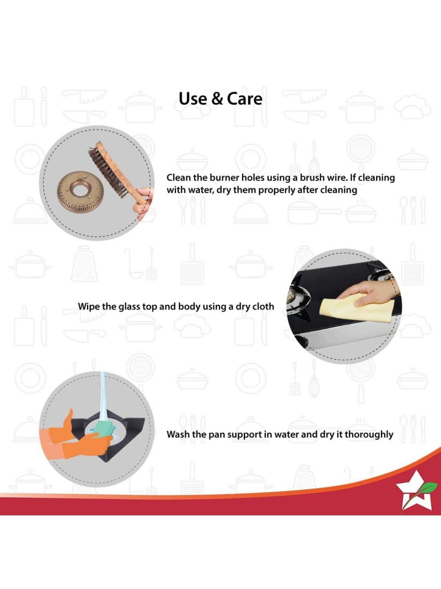 Range Kleen 4pc Porcelain Drip Pan Set Black