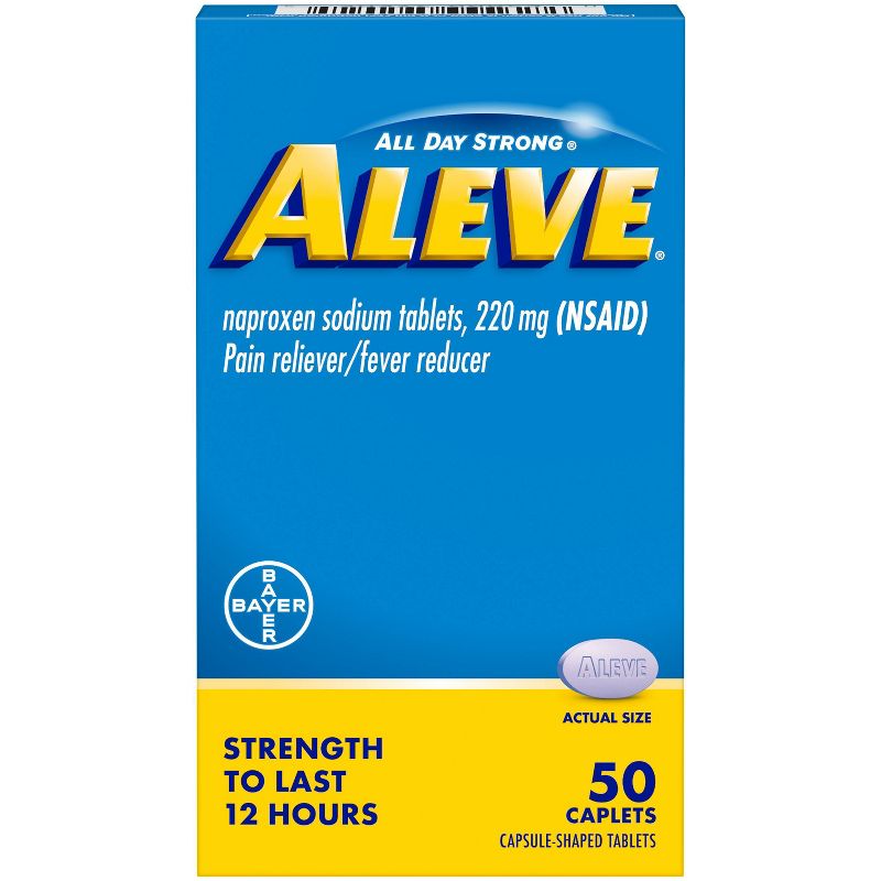 Aleve Acetaminophen Naproxen Caplets (NSAID) - 50ct
