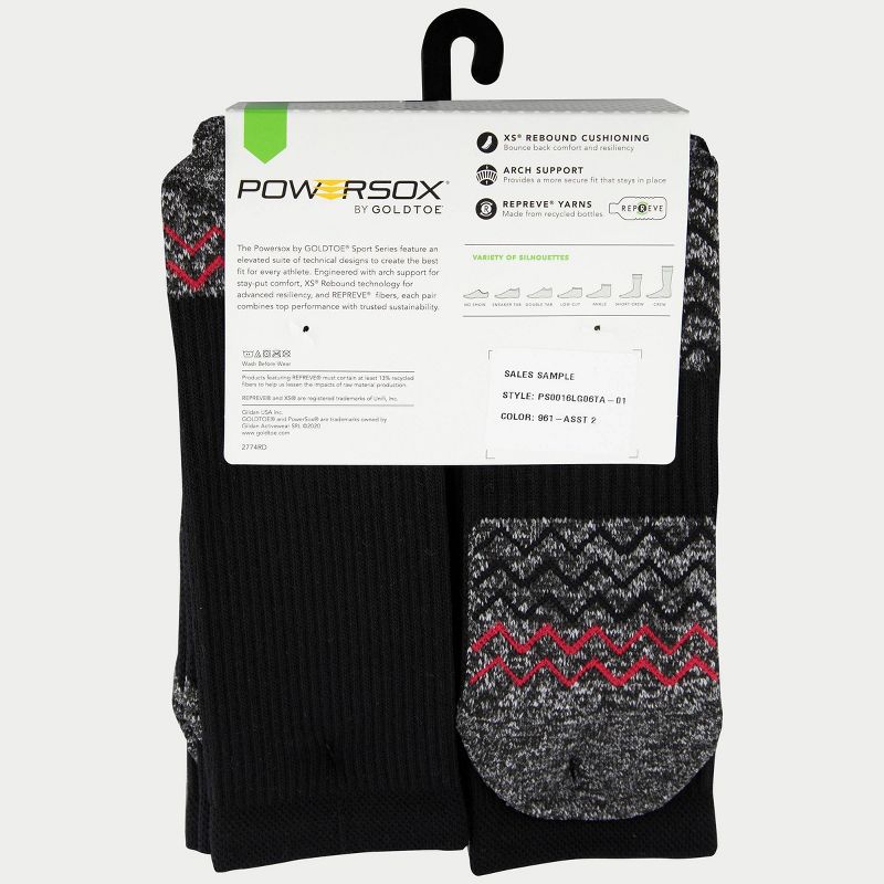 PowerSox Men's Workwear 6pk Quarter Athletic Socks  - Peacoat/Khaki 6-12.5