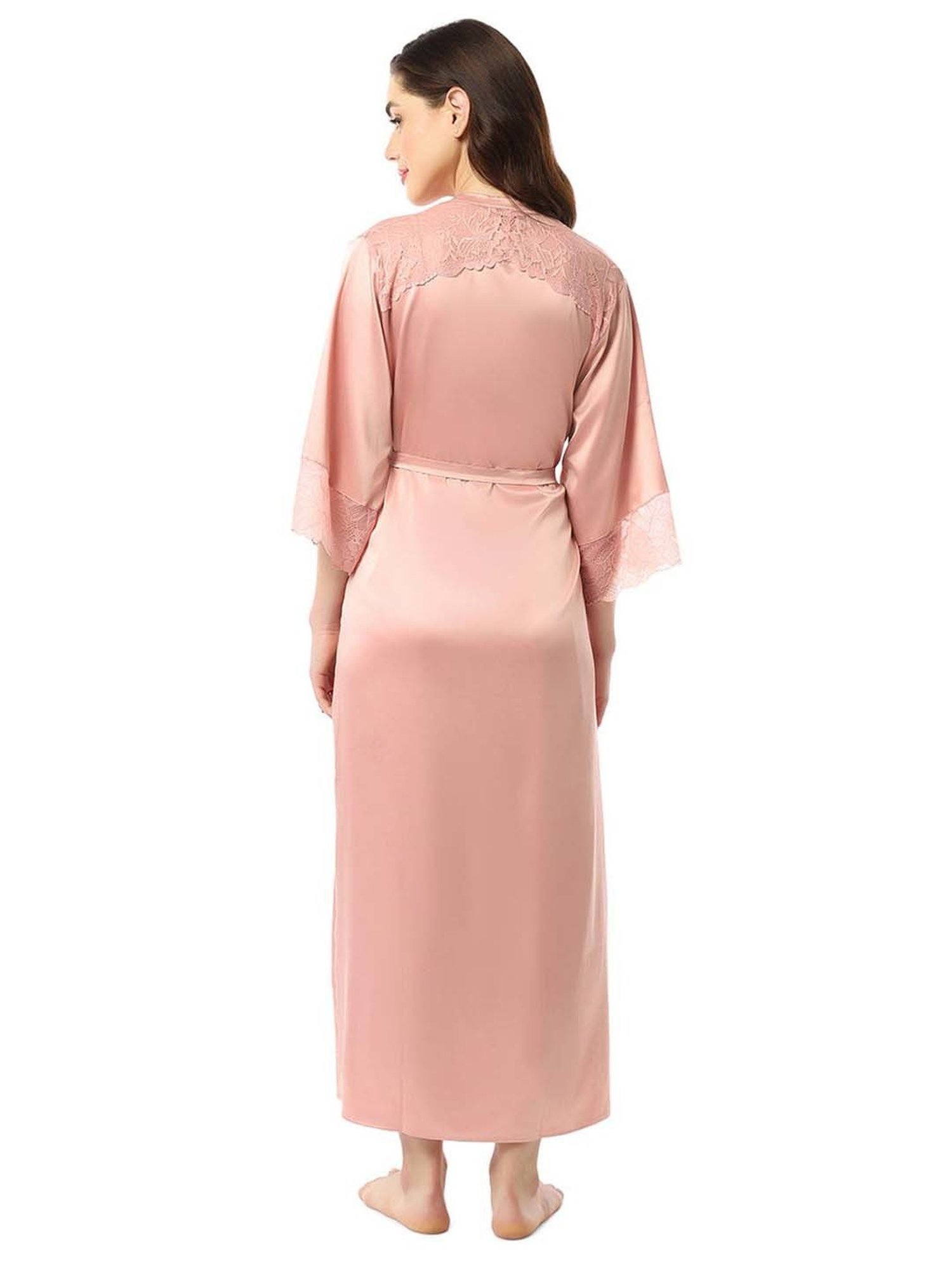 Amante Pink Plain Robe