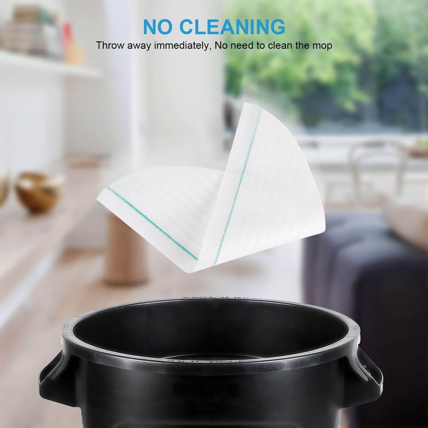 BluePower Disposable Replacement Mop Parts Kit Mops Cloth for XIAOMI S5 S50 S52 Roborock S6 Robot Vacuum Cleaner Accessory Replacement Parts 21Pcs