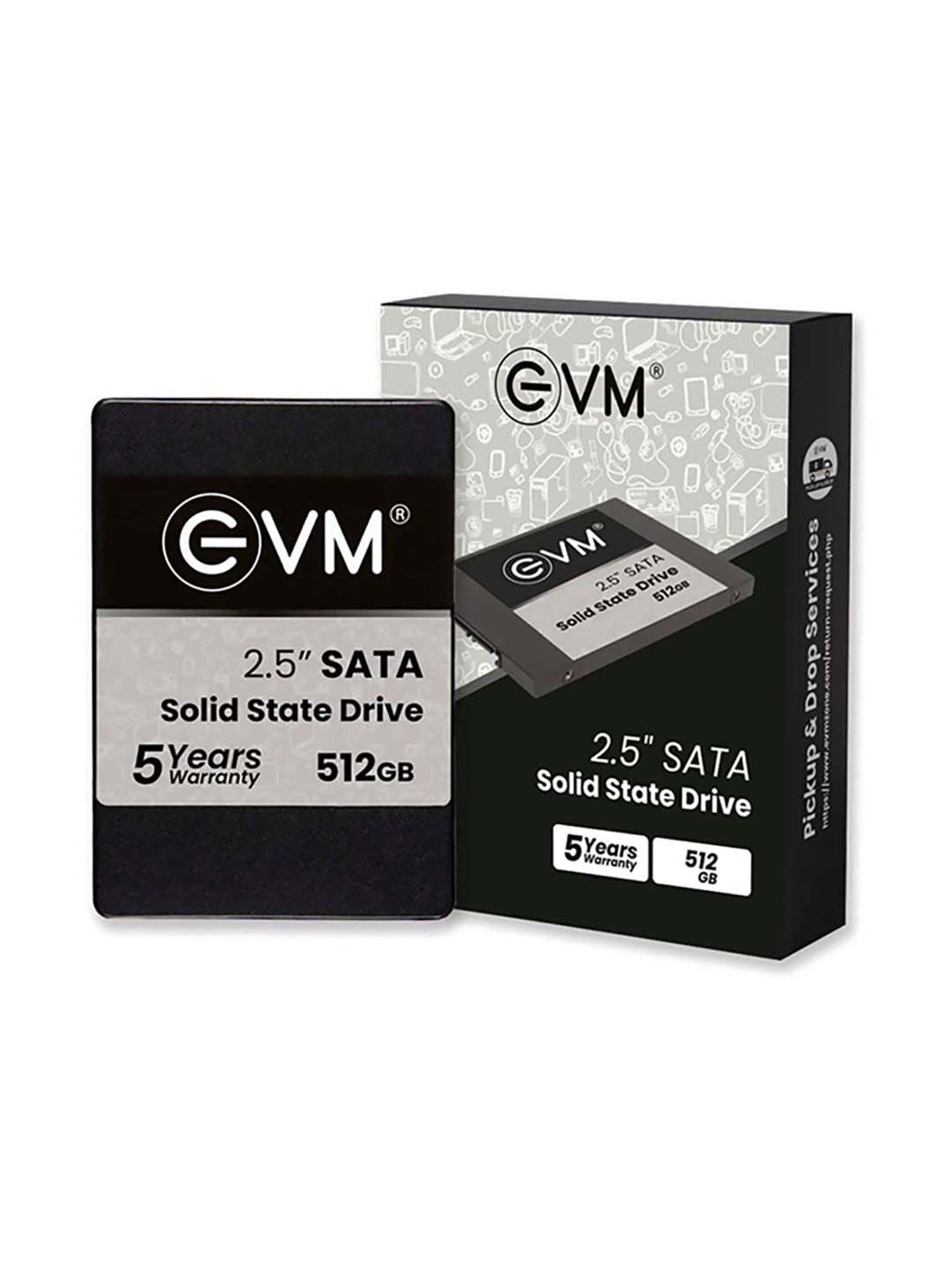 EVM EVM25 512GB 2.5 inch SATA Internal SSD (Black)