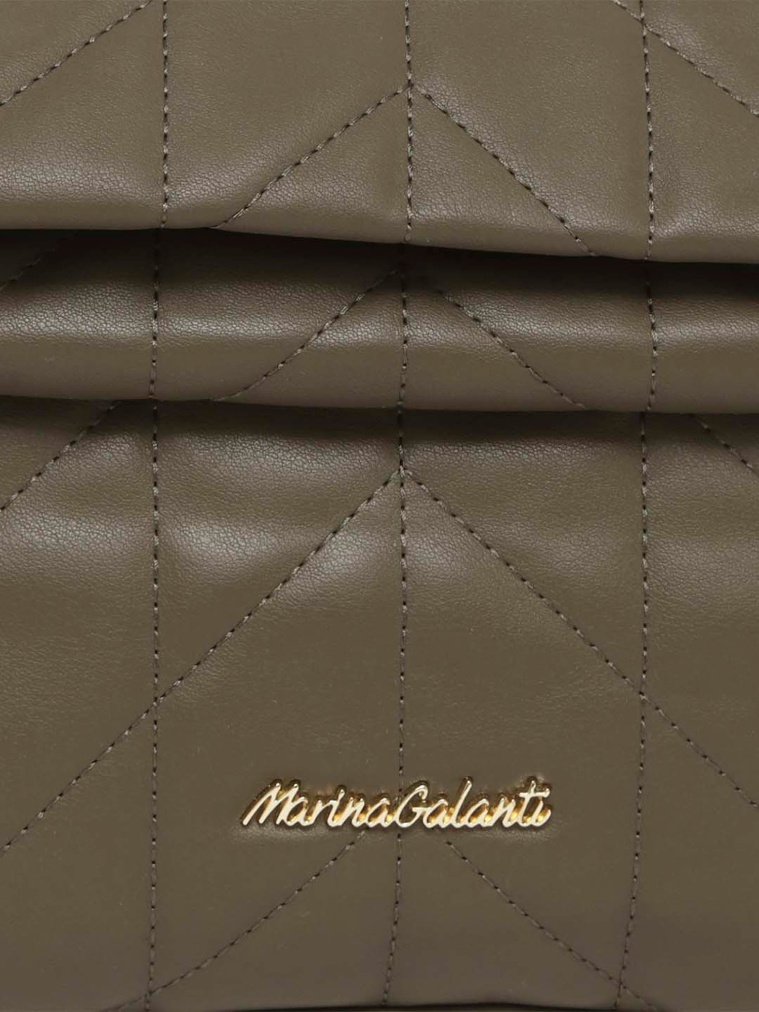 Marina Galanti Olive Quilted Medium Sling Handbag