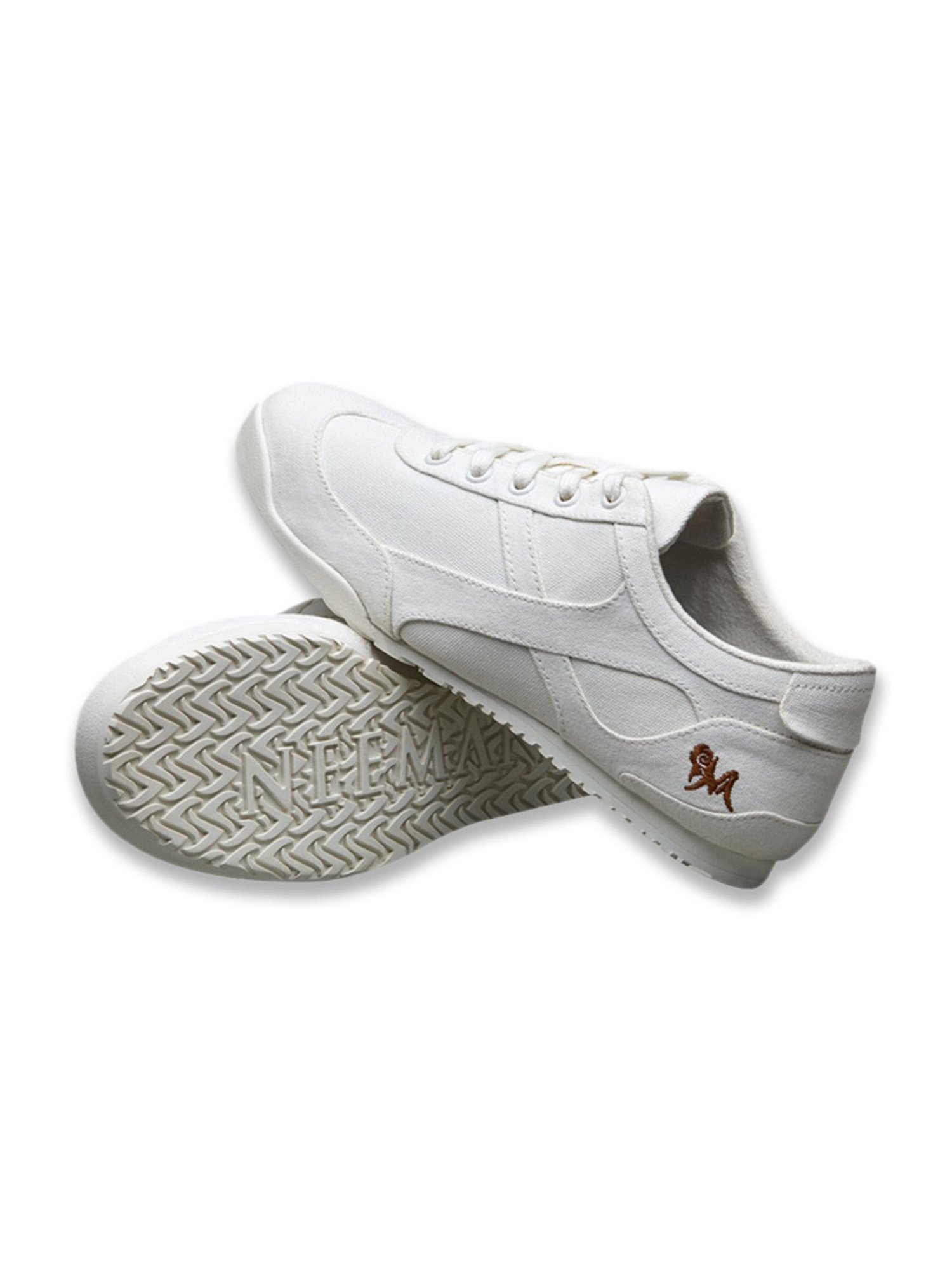 Neemans Men's Urban White Casual Sneakers