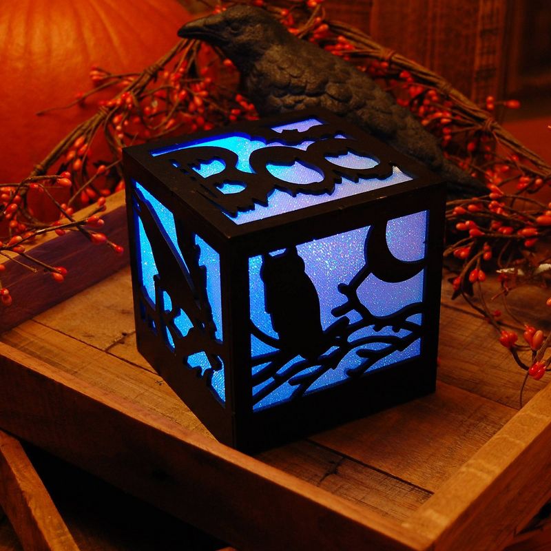Lumabase 2ct Battery Operated LED Lighted Color Changing Halloween Sculpture Lights