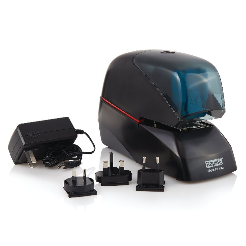 Rapid 5080e Heavy-Duty Flat Clinch Electric Stapler 90-Sheet Capacity Black 90147