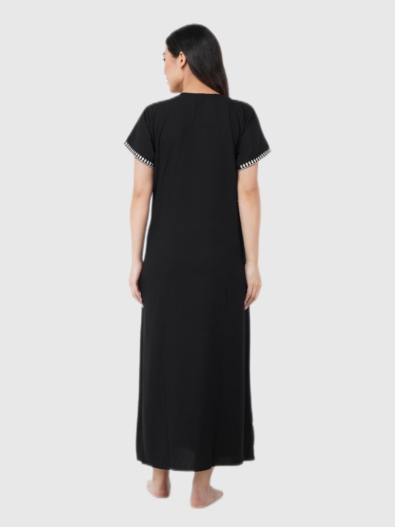 Koi Sleepwear Black Embroidered Nighties