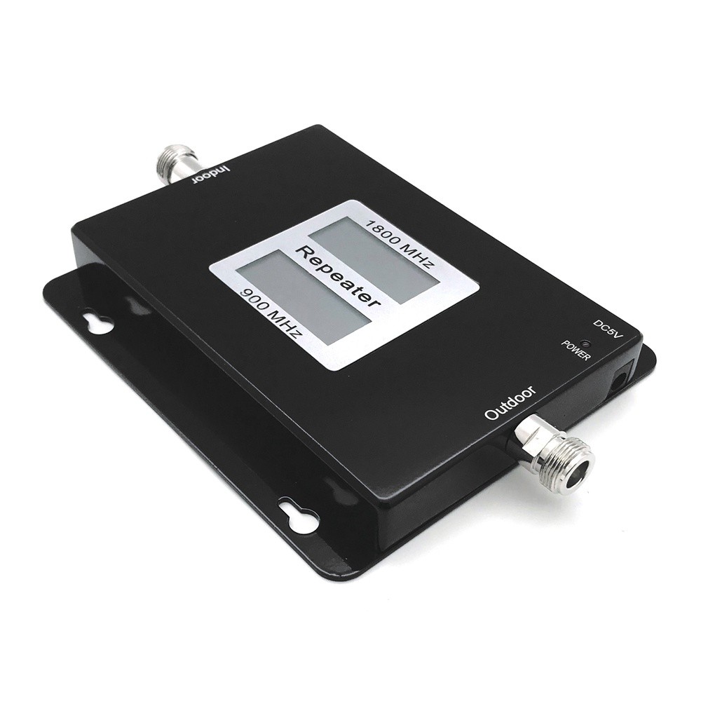 GSM/DCS 900/1800MHz 2G/4G Dual Band Dual LCD Display Mobile Phone Signal Booster Cell Phone Signal Repeater Signal Amplifier Set