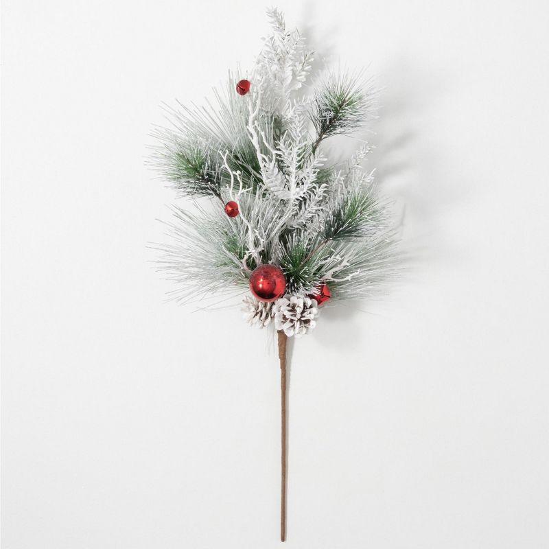 Sullivans Pine & Ball Artificial Stem 30"H Green