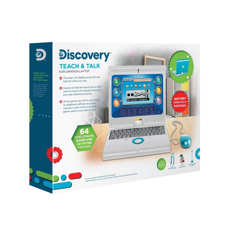 Discovery Kids Toy Computer Laptop - Blue