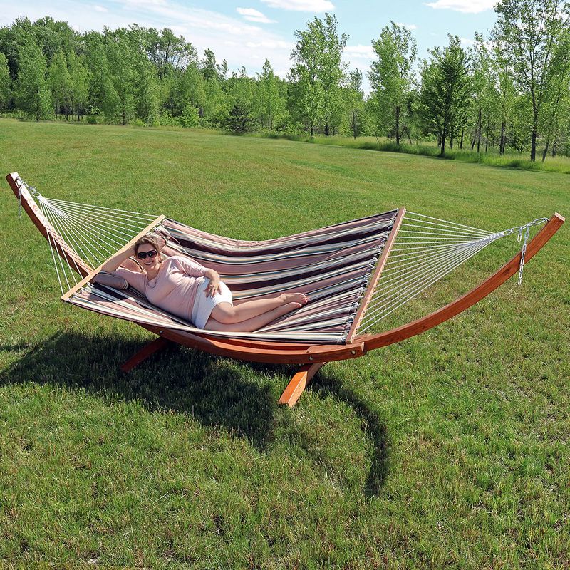 Blue Wave Island Retreat 15' Hammock Set - Blue Cover