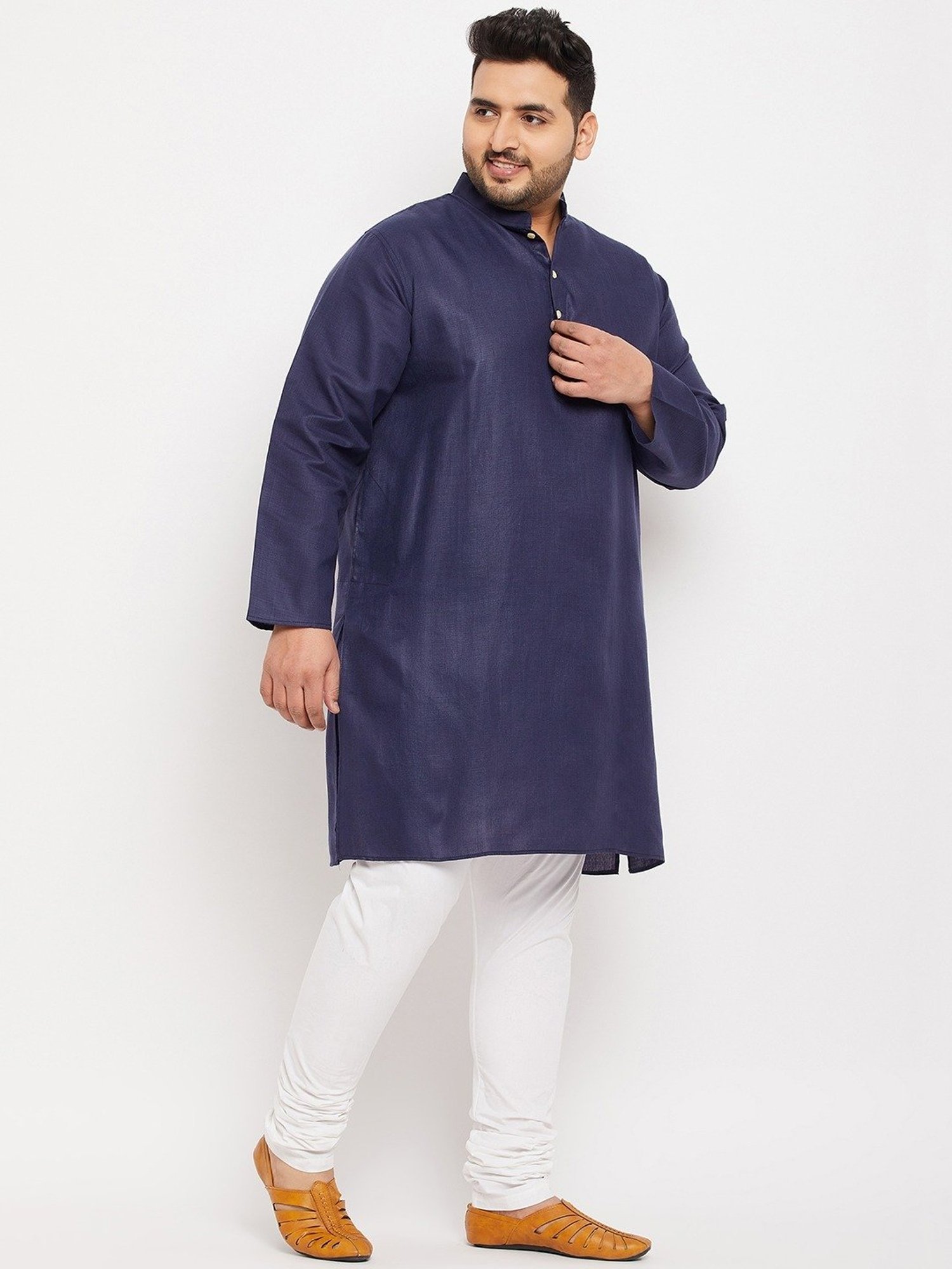 Bigbanana Navy Blue Regular Fit Kurta