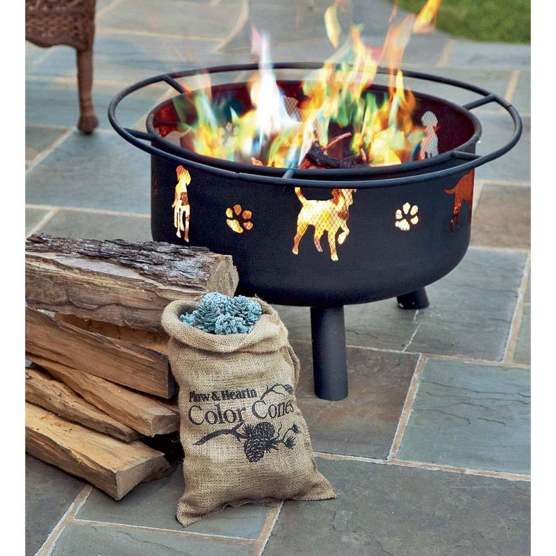 Plow & Hearth - Color-Changing Fireplace Color Cones, 2 lb. Bag