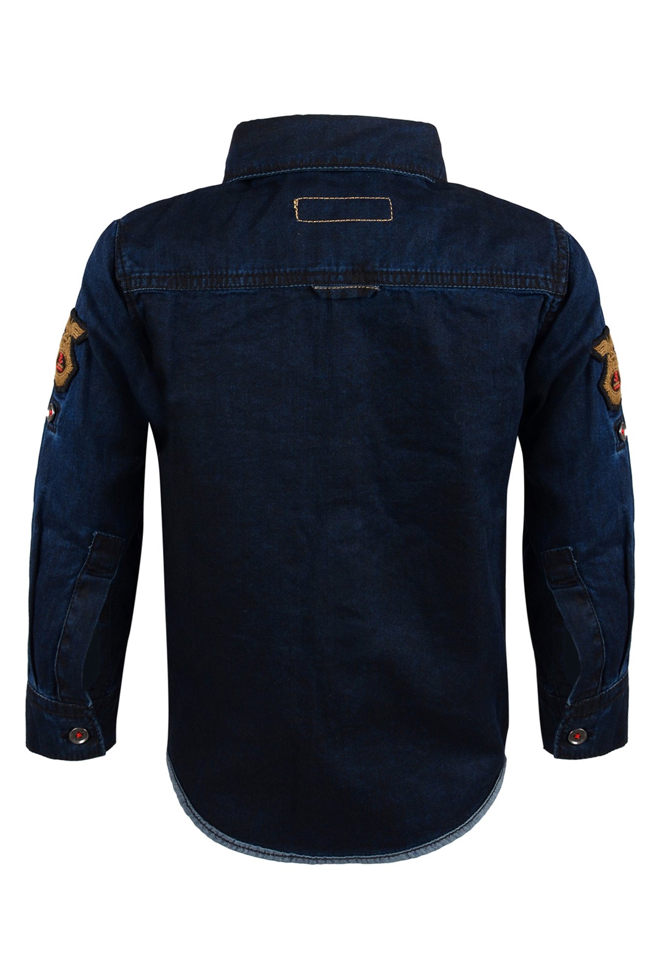 Tales & Stories Boys Dark Blue Applique Shirt