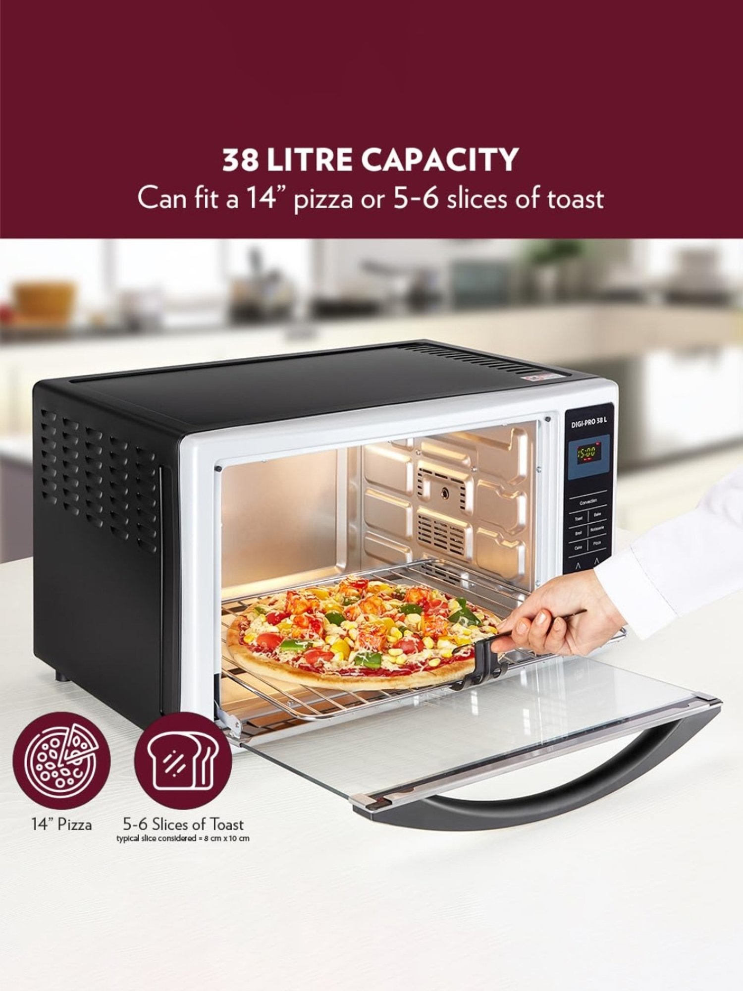 BLACK+DECKER 1280W 19L Oven Toaster Grill