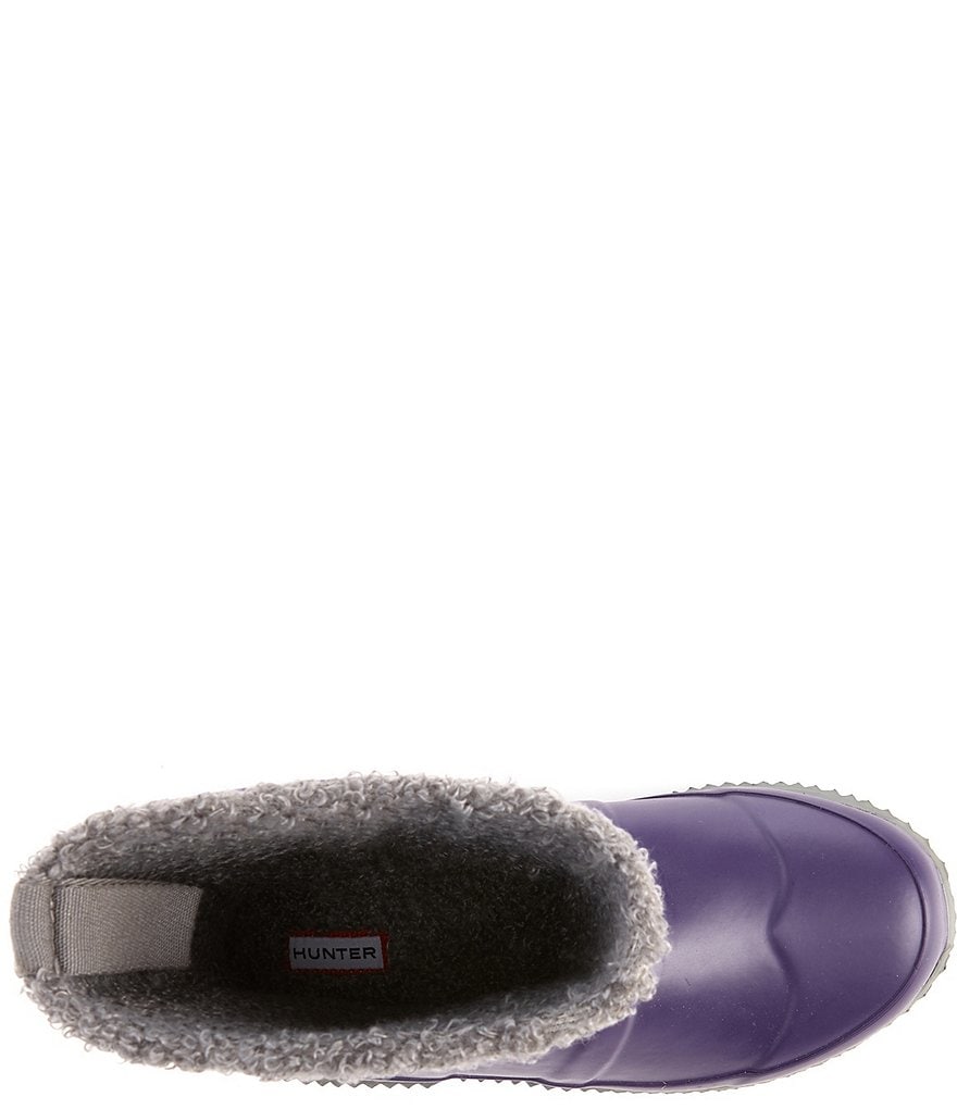 Hunter Girls' Original Insulated Roll Top Sherpa Winter Boots (Youth)