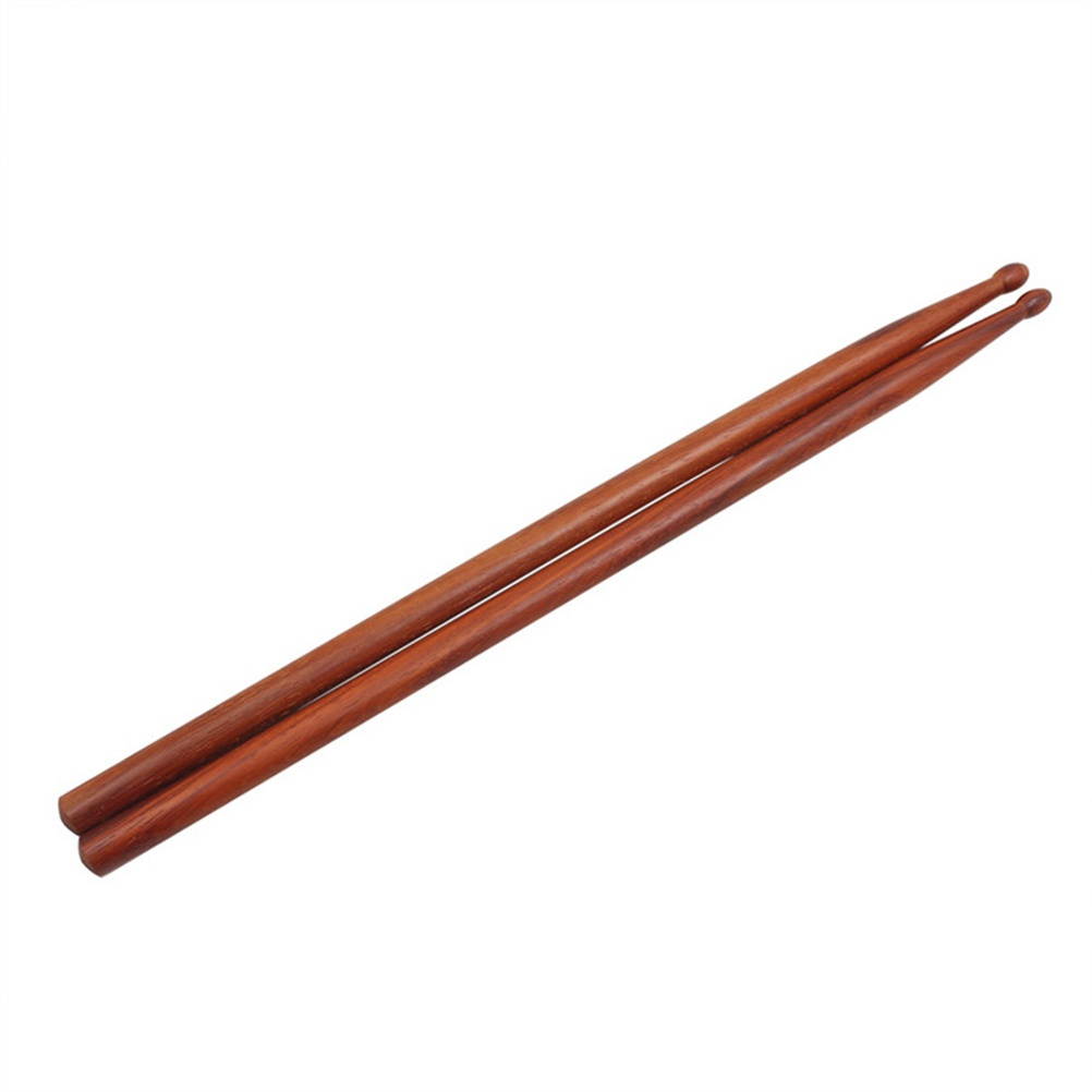 1 Pair of Mahogany Drumstick Drum Sticks Wood Tip Drumstick Percussion