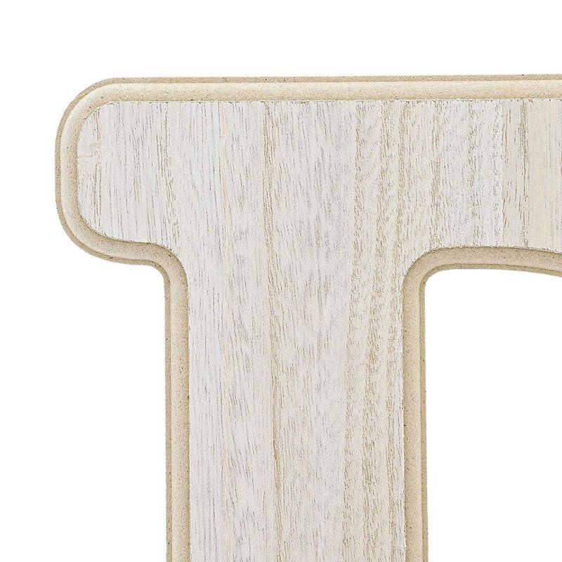 Genie Crafts Unfinished Wood 12-Inch Decorative Letters P Alphabet for DIY Crafts & Home Wall Decor