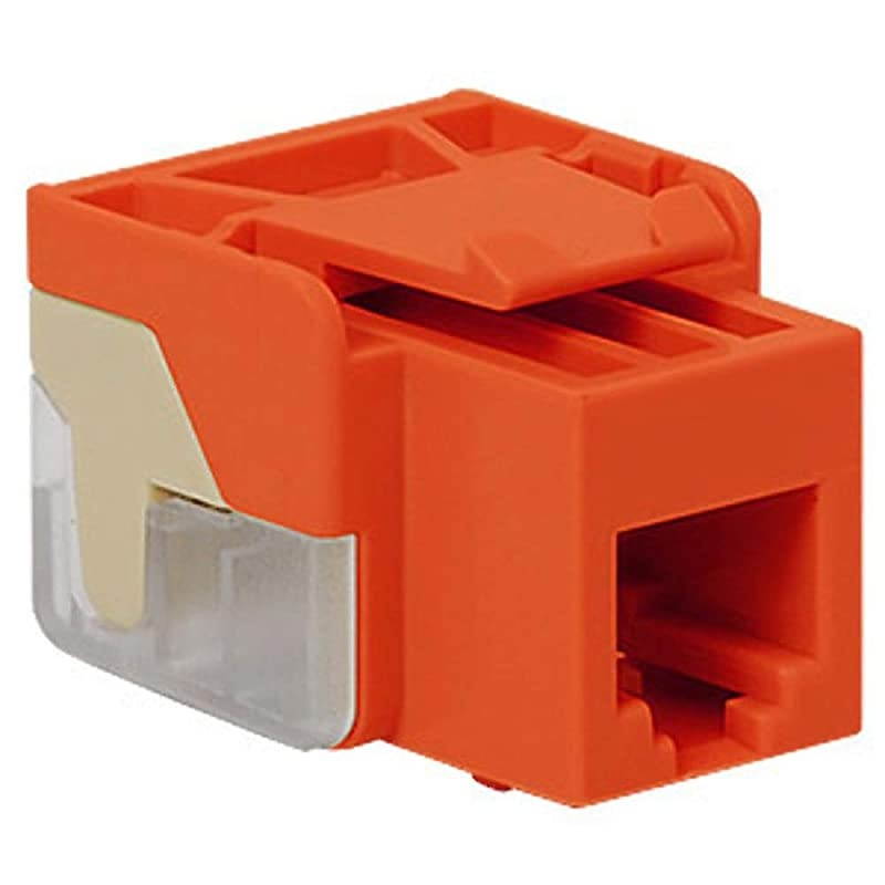 Voice RJ11 Keystone Jack for EZ Style Orange