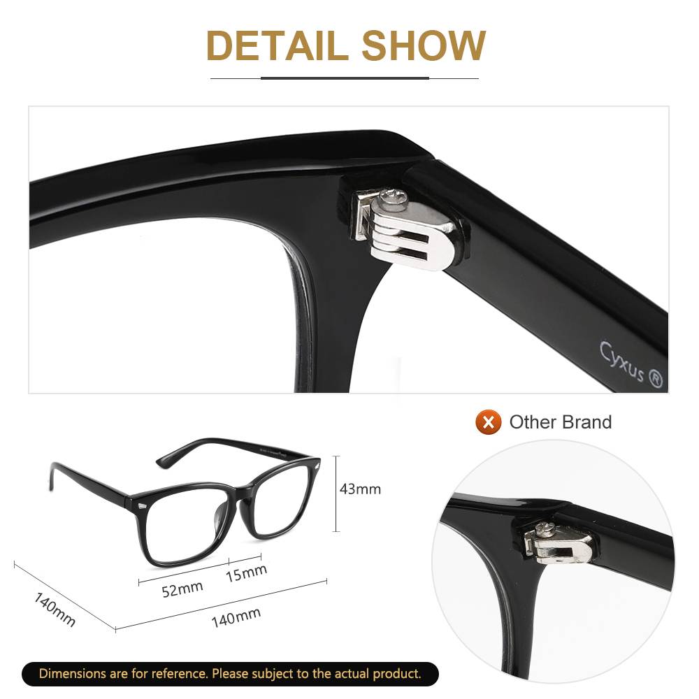 Cyxus Blue Light Blocking Computer Glasses with UV420 Protection Anti Eyestrain Headaches for Men & Women