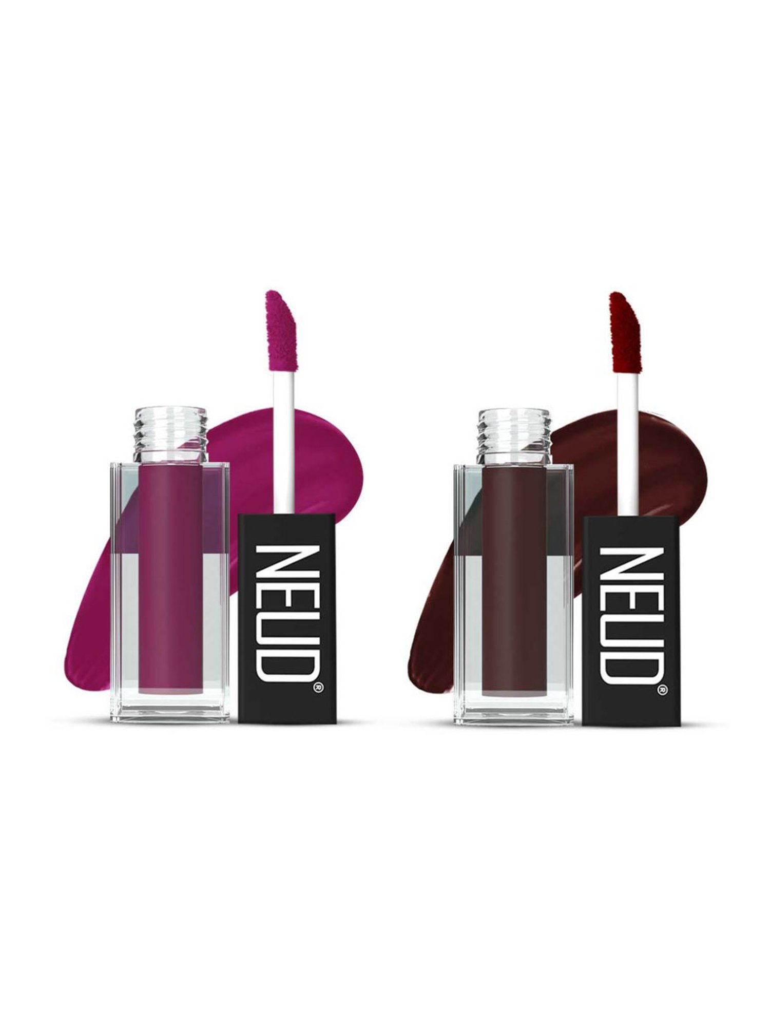 Neud Matte Liquid Lipstick Combo Boss Lady & Espresso Twist with Two Lip Gloss Free
