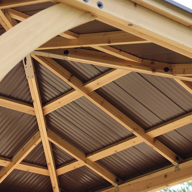 Meridian 10' X 10' Gazebo - Brown - Yardistry