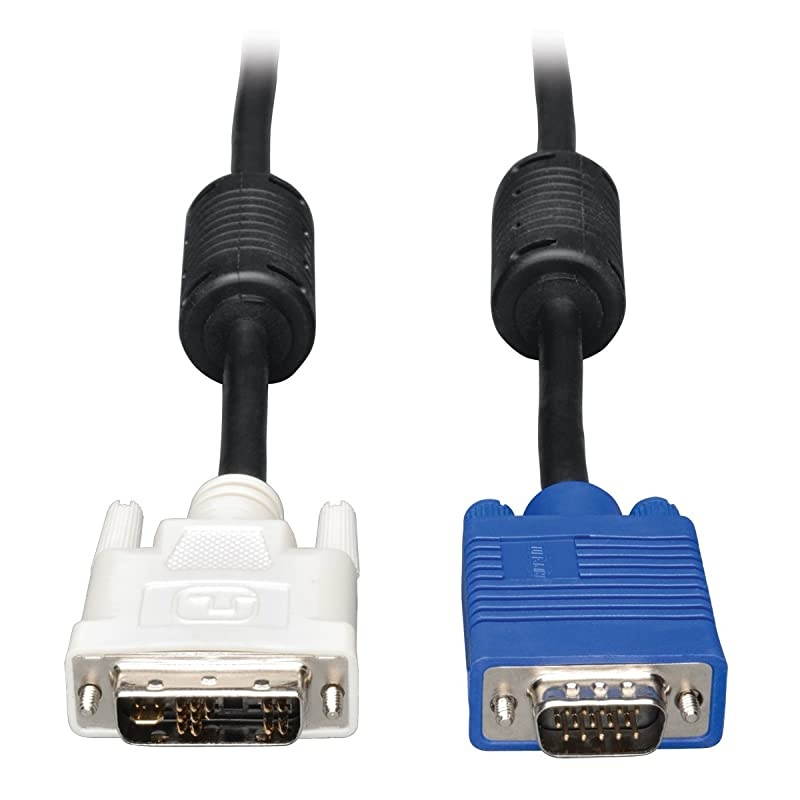 Lite DVI to VGA Monitor Cable High Resolution cable with RGB Coax DVIA M to HD15 M 10ftP556010
