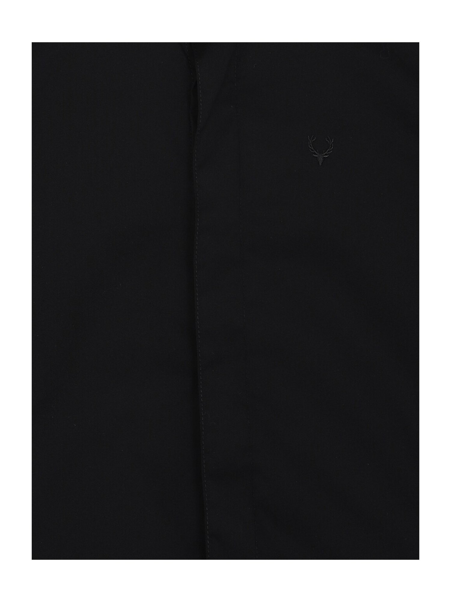 Allen Solly Junior Black Solid Full Sleeves Shirt