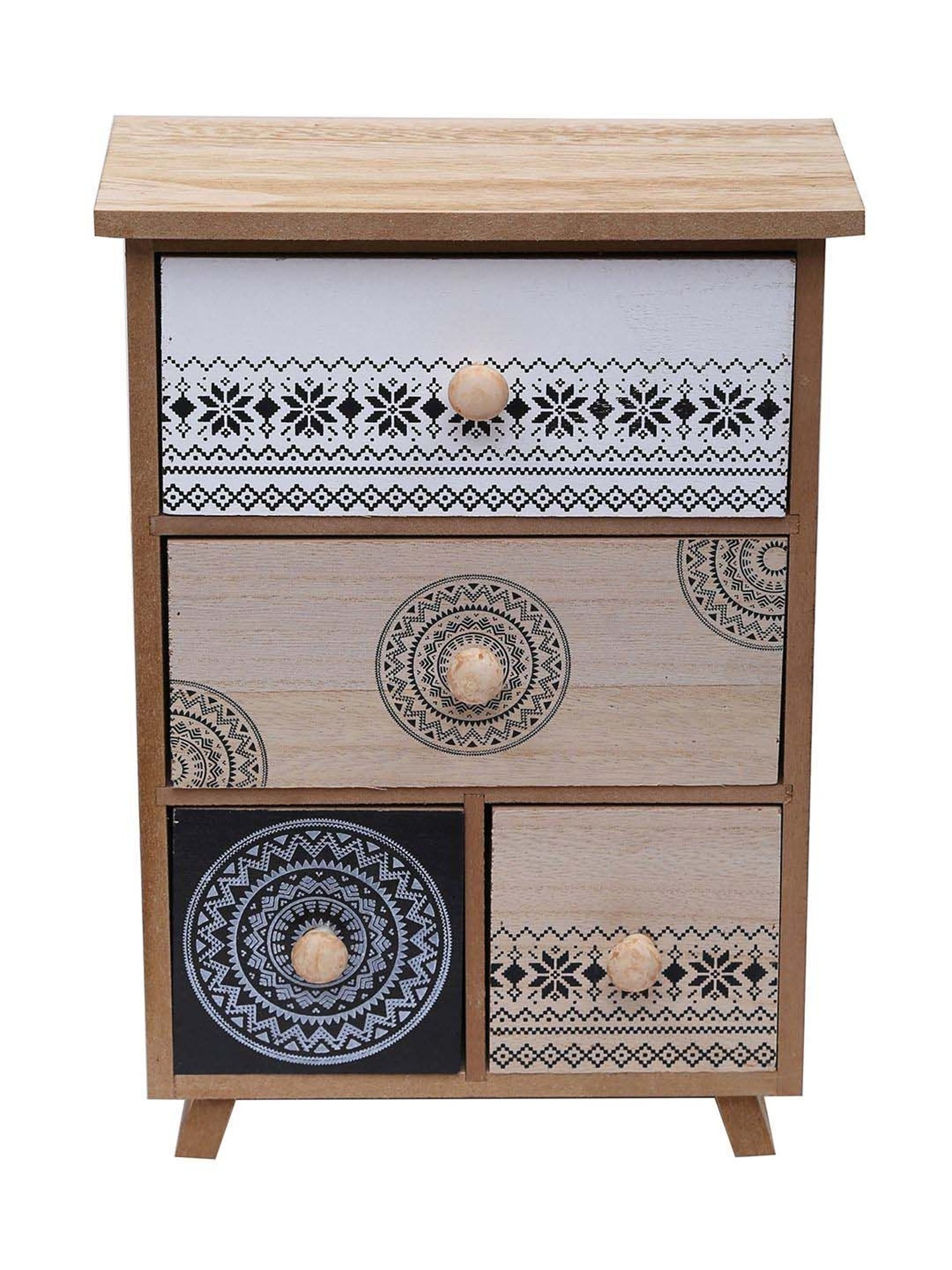 Tayhaa Beige Wooden Organizer Box