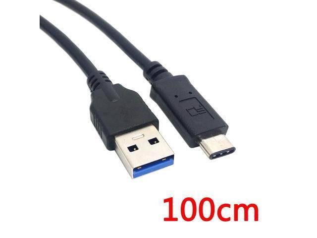 USB 3.0 Type-A Male to USB Type-C USB-C Male Data and Power Charge Cable Black 1m 3ft