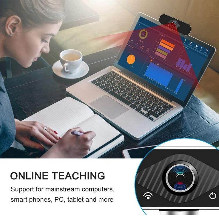 BEESCLOVER HD 1080P Computer Camera HD Webcam USB2.0 Computer Webcam Built-in Microphone