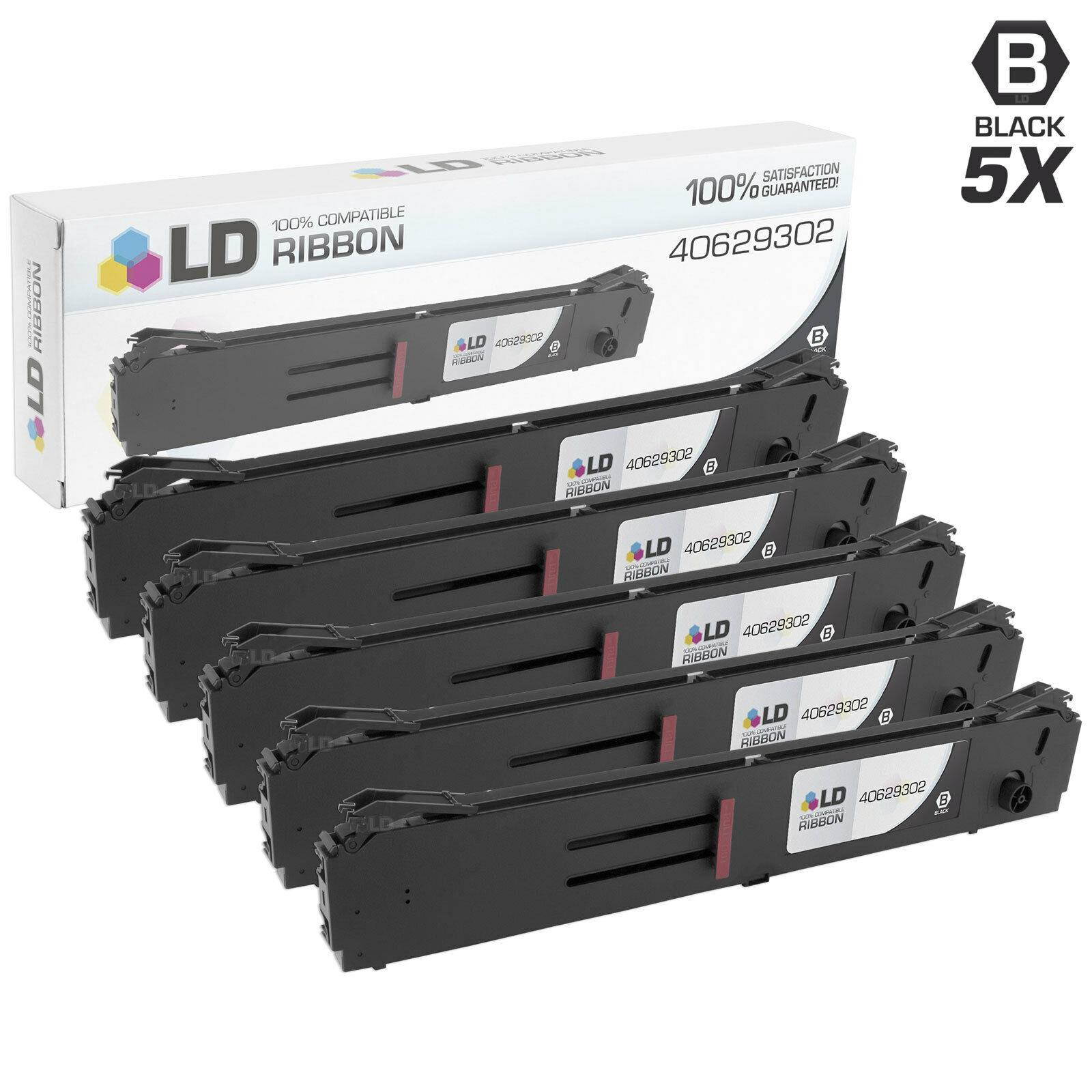 LD Compatible Okidata 40629302 5PK BLK Printer Ribbons for Pacemark 4410, 4410n