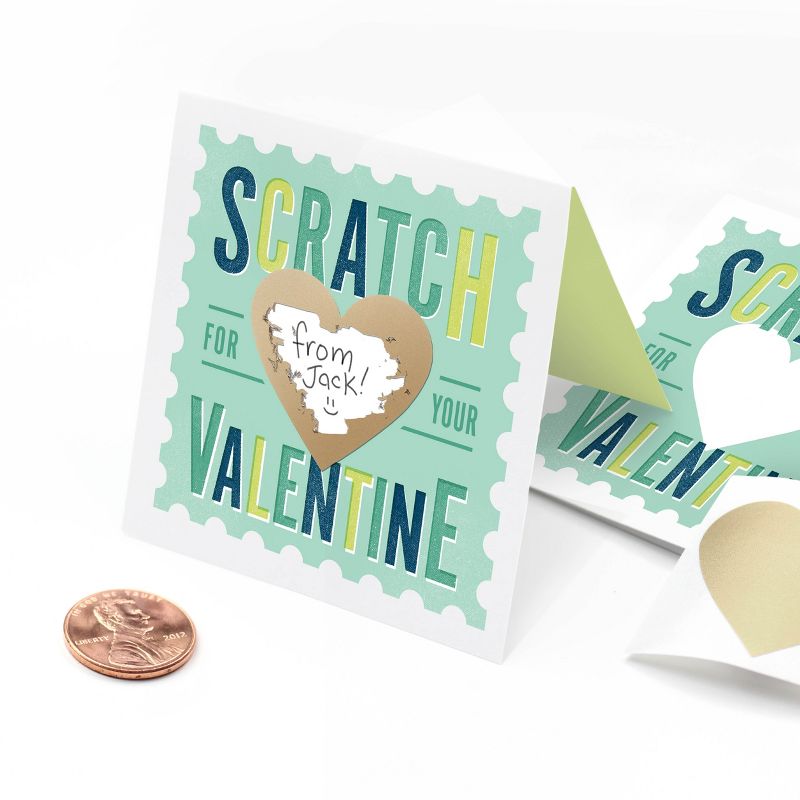 Scratch-Off Valentines Card Mint