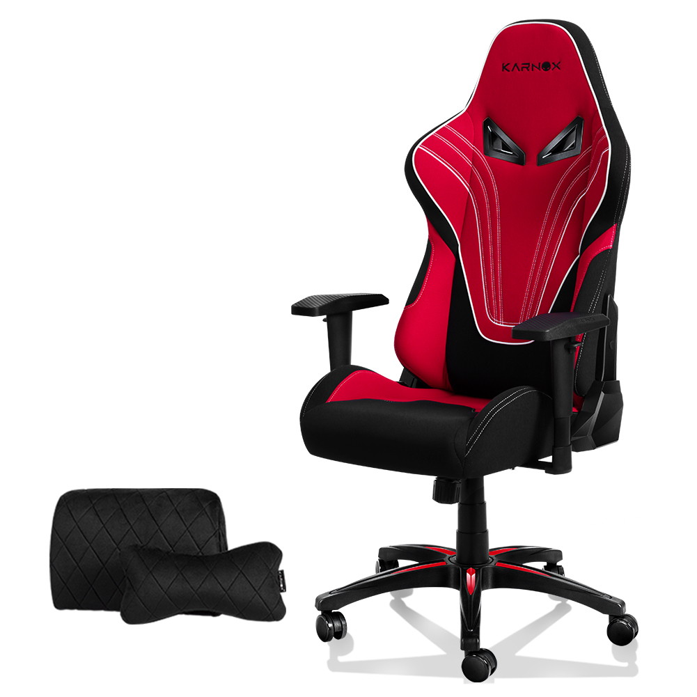 KARNOX Hero BA New Racing Style Gaming Office Chair with Adjustable Height and Armrests 155&deg; Reclining with Headrest and Lumbar Support (Black)