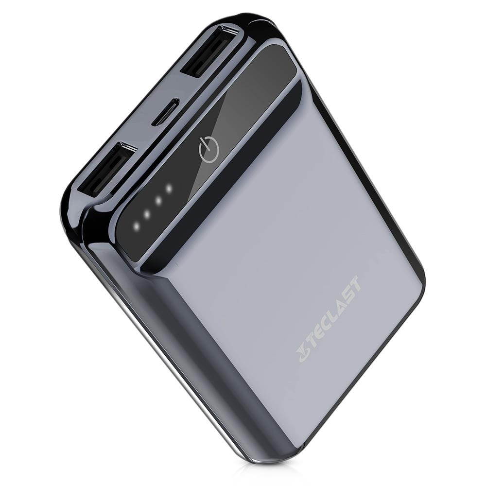 Power Bank 10000mAh High Capacity External Battery Pack Powerbank Cell Phone Battery Backup Charger with Dual Input & Output Compatible iPhone X 8 7 Plus, iPad Tablet & More