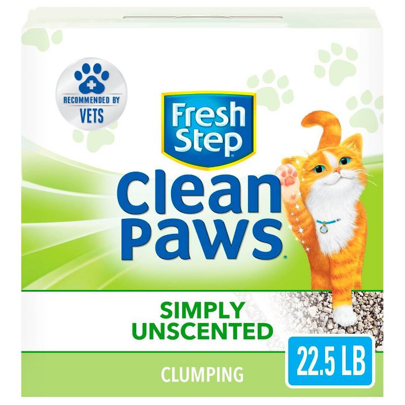 Fresh Step - Clean Paws Unscented Clumping Cat Litter - 22.5lb
