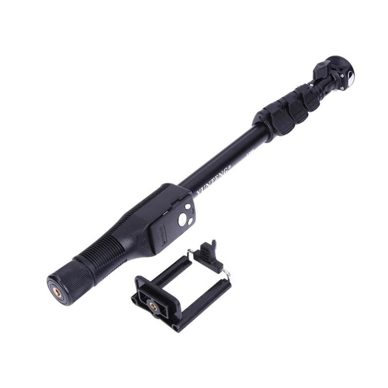 Brand 1288 Selfie Sticks Handheld Monopod + Phone Holder + Bluetooth Shutter for iPhone GoPro Camera