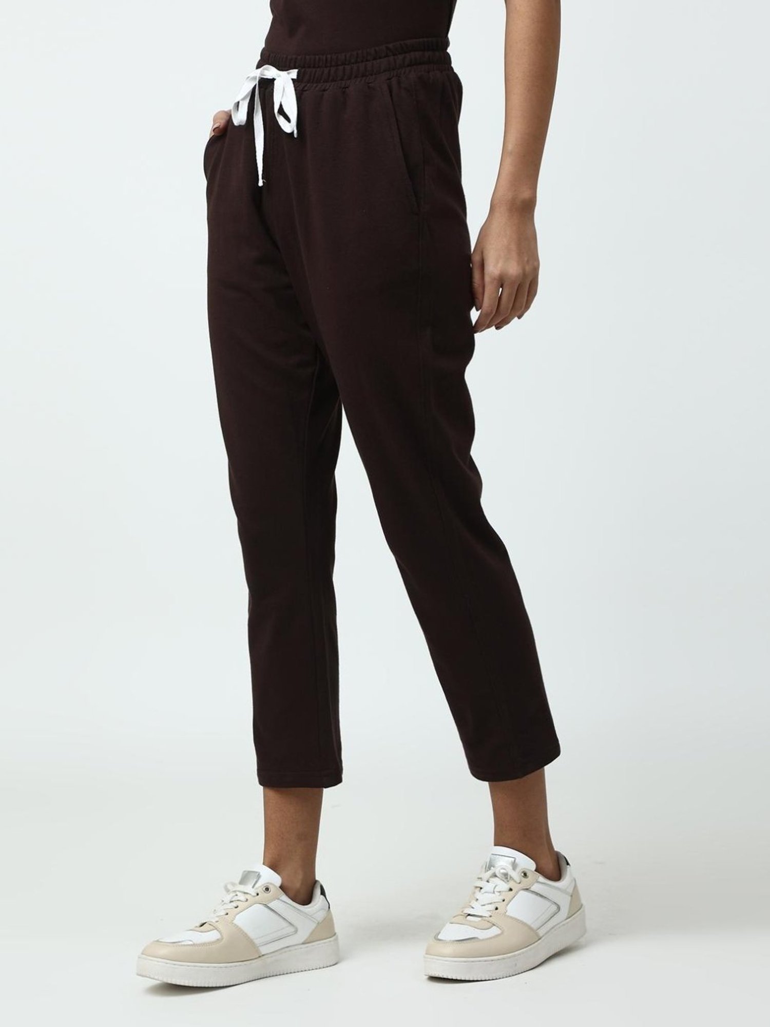 Saltpetre Timeless Organic Cotton Coffee Brown Straight Fit Jogger
