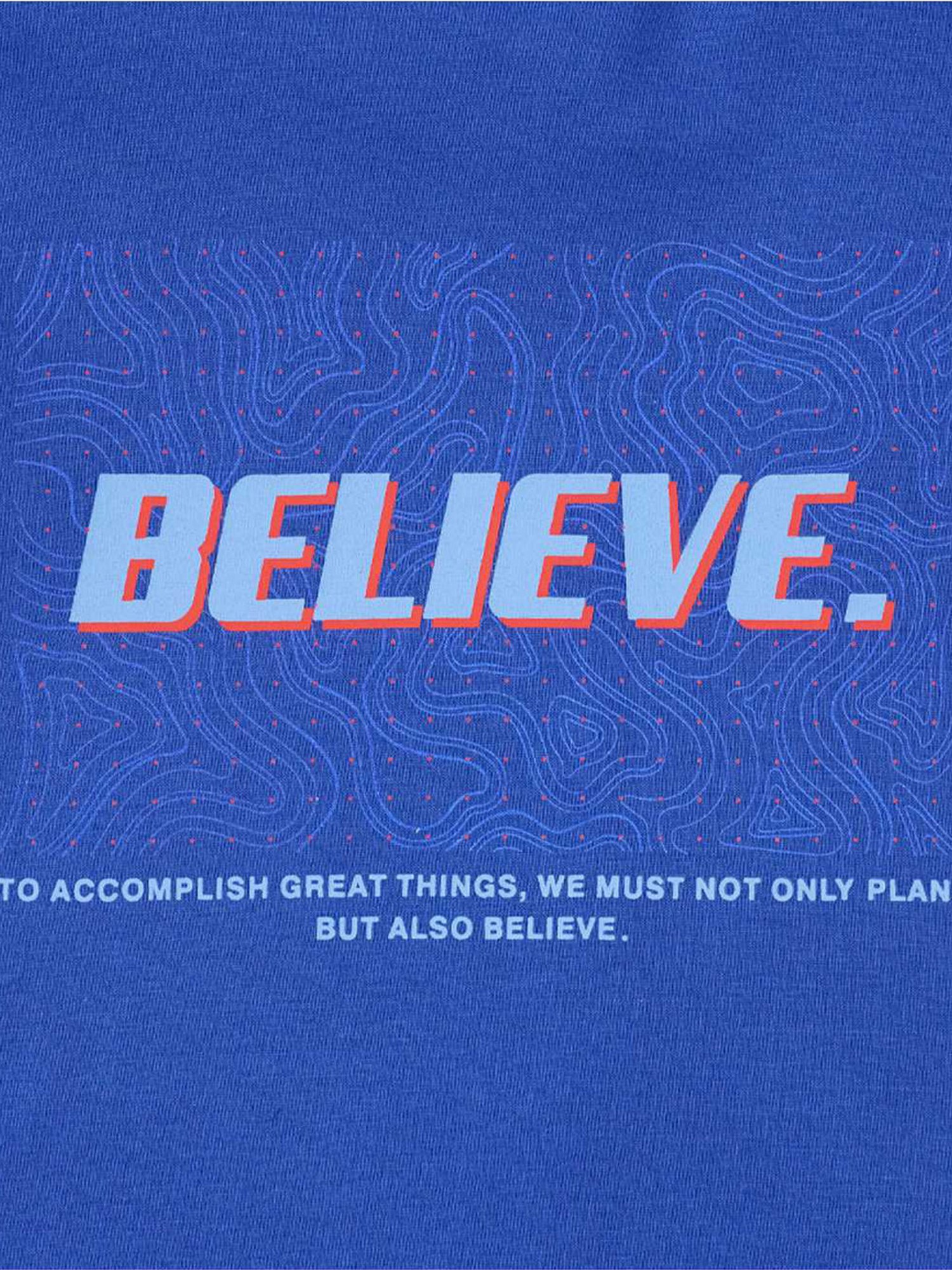 Edheads Kids Blue Cotton Printed T-Shirt