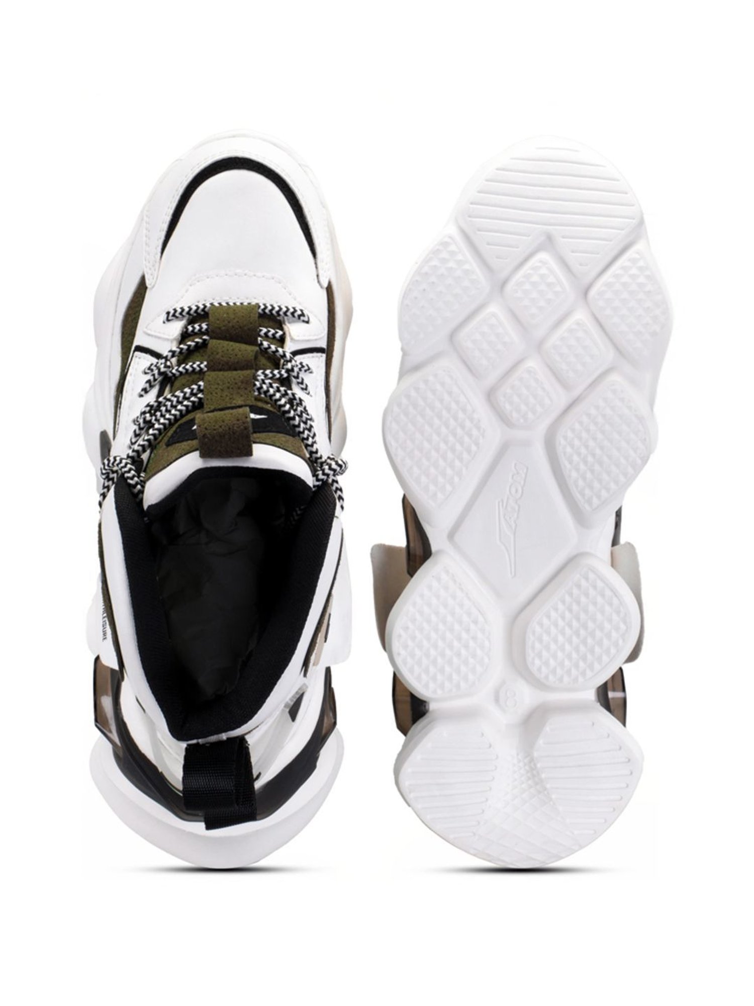Atom Men's Bulldozer White Running Shoes