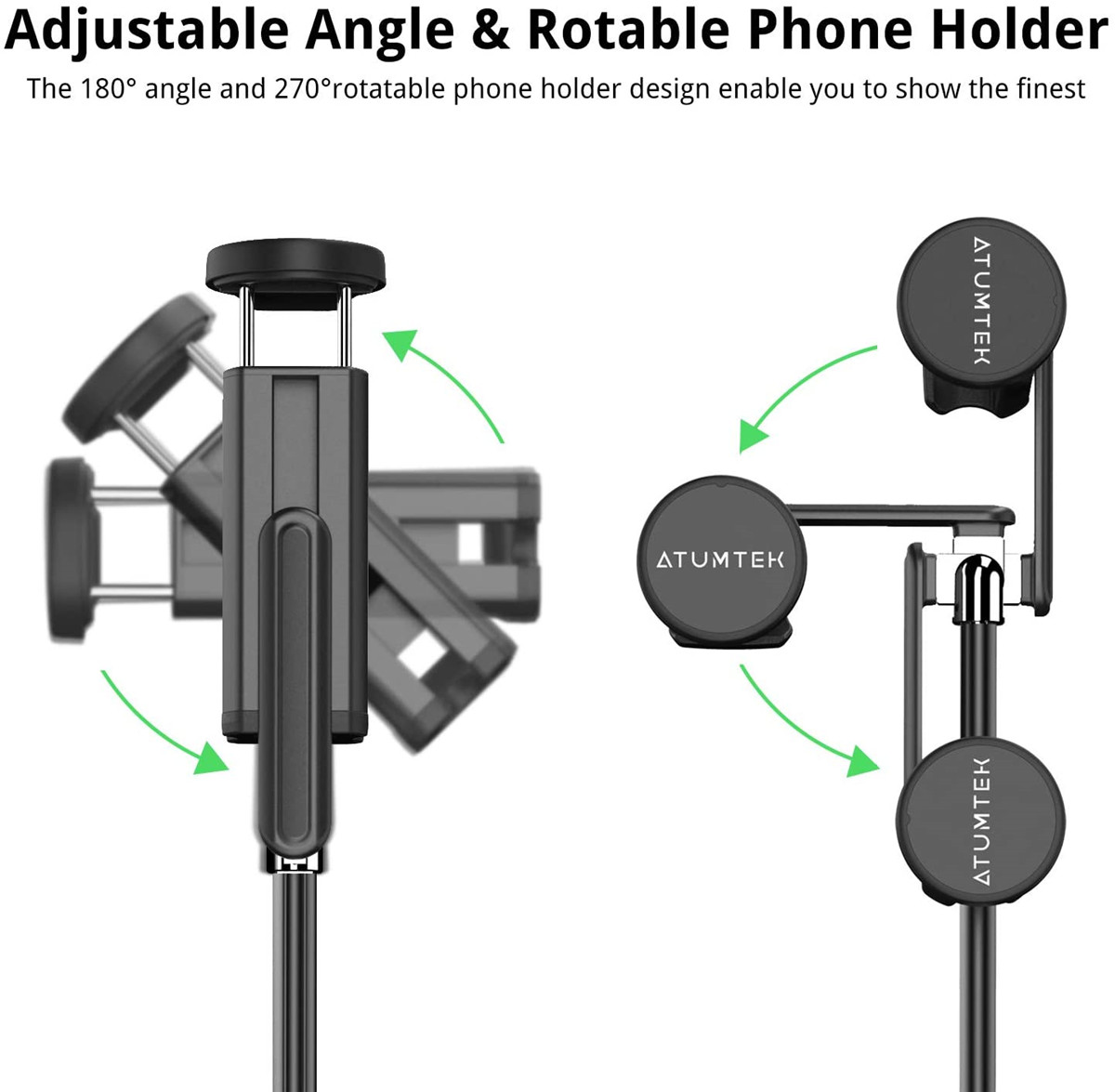 Selfie Stick Tripod, Mlay Extendable 3 in 1 Aluminum Bluetooth Selfie Stick with Wireless Remote and Tripod Stand 360&deg; Rotation for iPhone 12/11/11 Pro/XS Max/XS/XR/X/8/7, Samsung and Smartphone