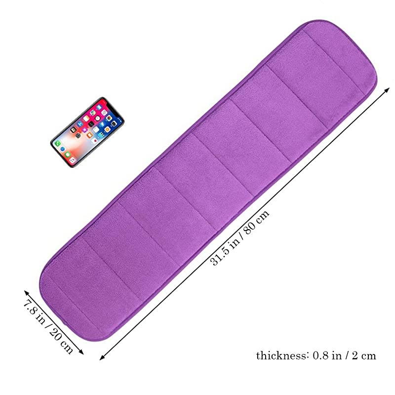 Computer Wrist Elbow Pad Creatiee Upgraded Wrist Rest Arm PadSoft LongSized Keyboard Wrist Elbow Support Mat for Office Desktop Working Gaming Less Elbow Pain 79 x 315 inch Purple