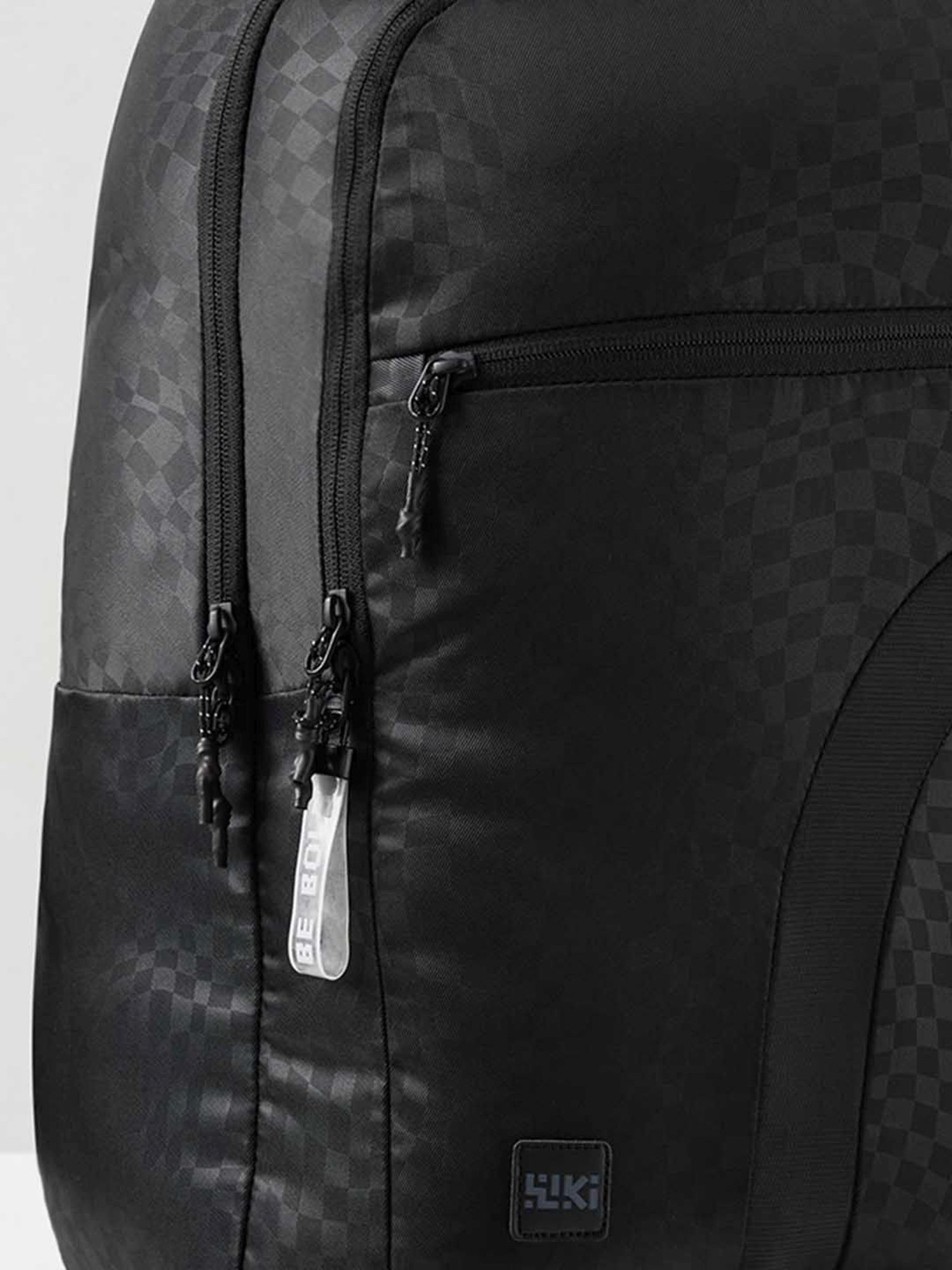 Wiki Back to School 3 Black Polyester Printed Backpack - 34 Ltrs