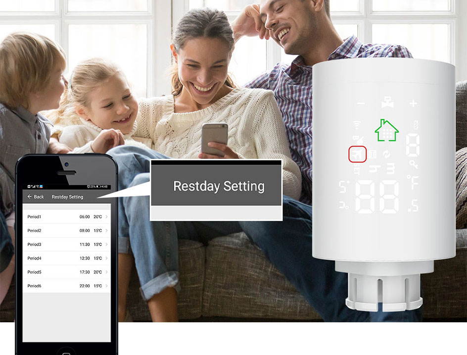 CUSAM Tuya ZigBee3.0 Smart Thermostat Radiator Actuator Programmable Thermostatic Radiator Valve Temperature Controller 2MQTT Setup With Alexa