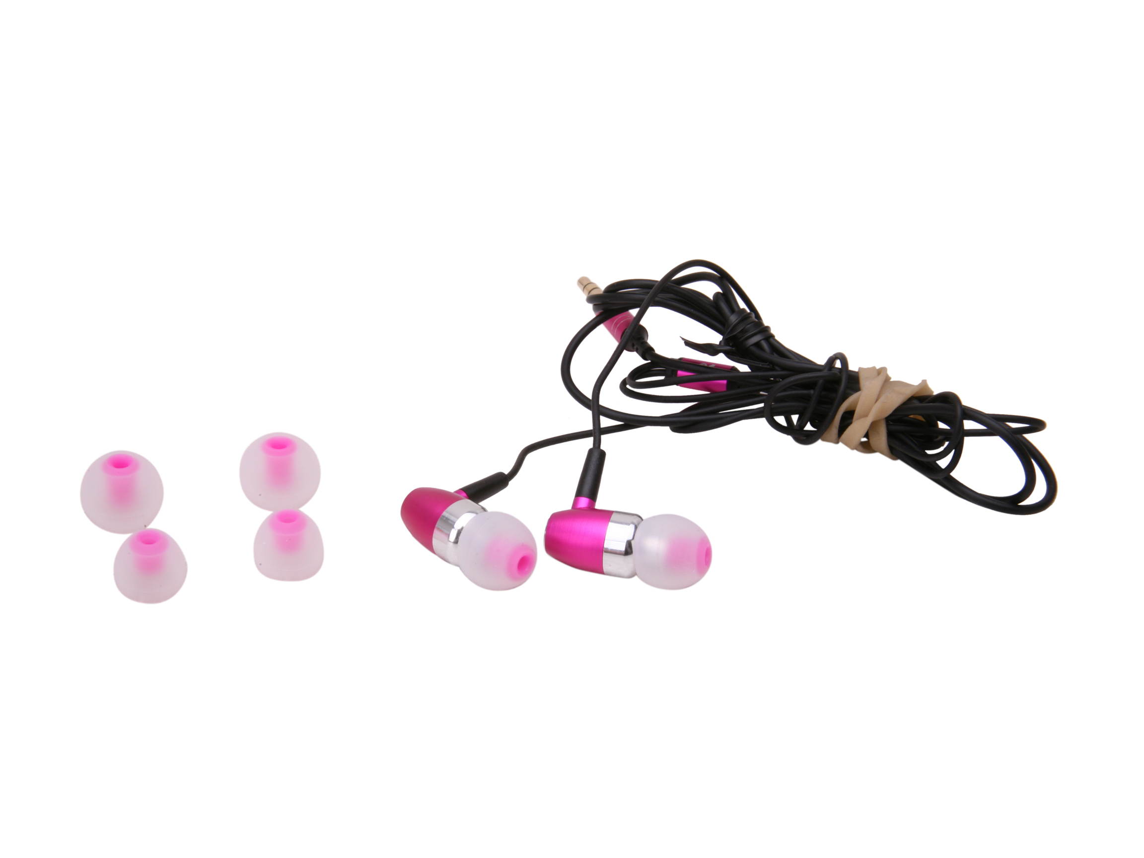 Aluratek Pink AEB01P In-Ear Hi-Fi Noise Reducing Metal Stereo Earbud (Pink)